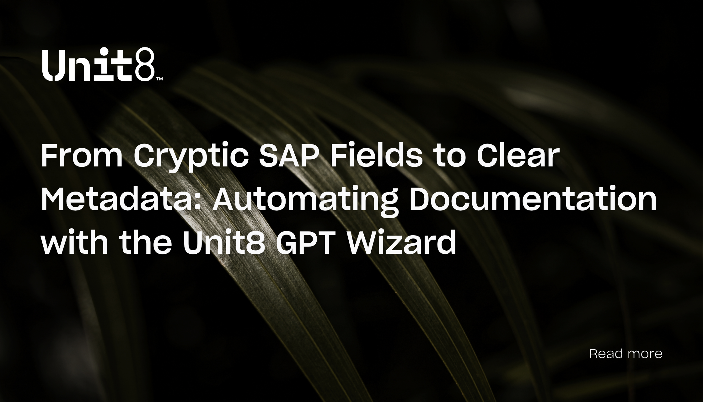 From Cryptic SAP Fields to Clear Metadata: Automating Documentation with the Unit8 GPT Wizard